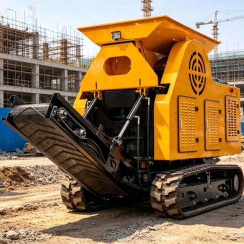 HT530型小型移动碎石机 工地建筑垃圾粉碎机 澳大利亚鄂式破碎机