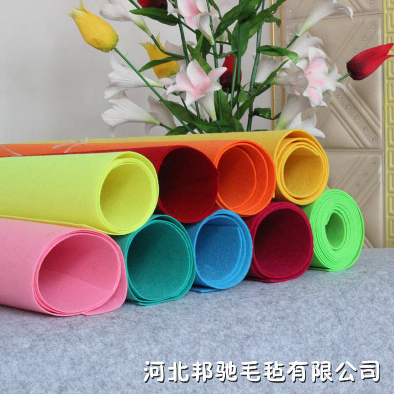 厂家音乐器材吸音板10mm厚 隔音彩色毛毡 阻燃装修毛毡