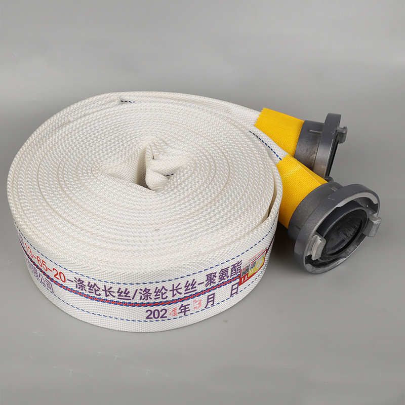 批发13-65-20有衬里消防水带涤纶长丝聚氨酯加厚有衬里消防水带