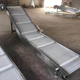 塑料网带输送机流水线传送食品输送小型提升机可定制网带输送机