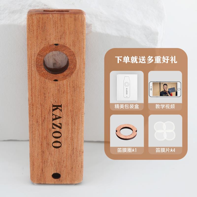 正品口琴卡祖c笛木质刘业恋同专演奏级lark款e初学儿童易学易吹乐