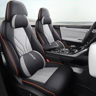 座椅 汽368车坐垫打皮透气改装 吉利博越座L套20孔5款 专用全包2四季