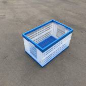 加厚塑料折叠眼筐600 水果中转框透PP明DLW料折筐 34叠0透明色网式