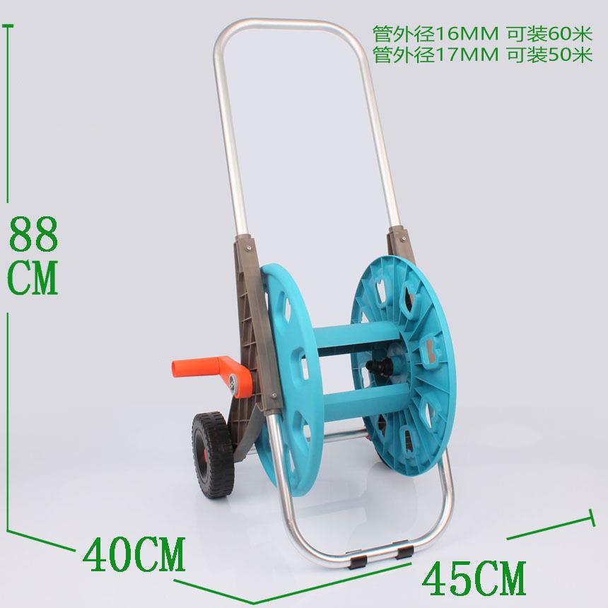 现货收卷卷 50米 60米滑轮款水管收纳架 出口 内销 工厂营 新料注