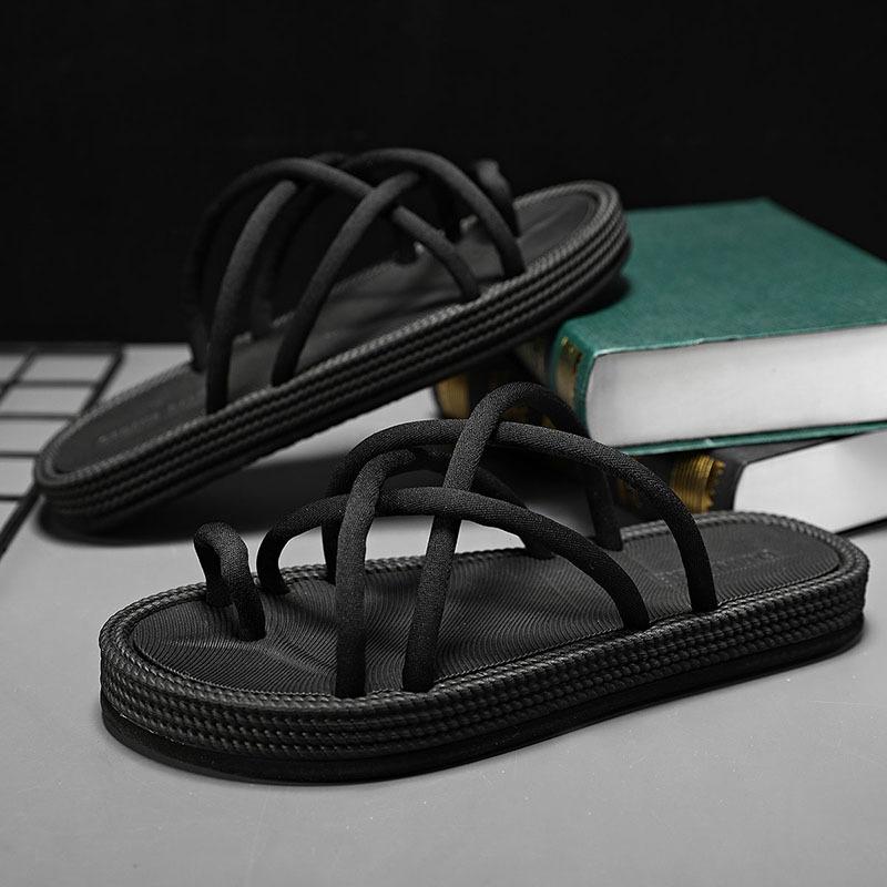 人字拖编织高级罗马沙滩人字拖