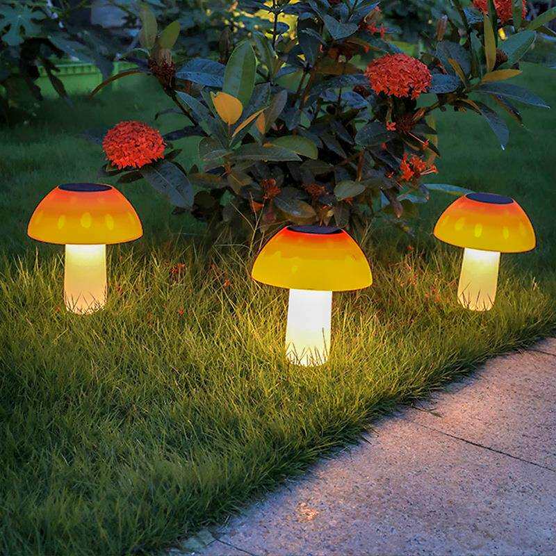 太阳能灯户外防水庭院灯公园蘑菇灯LED别墅花园装饰草坪灯插地灯