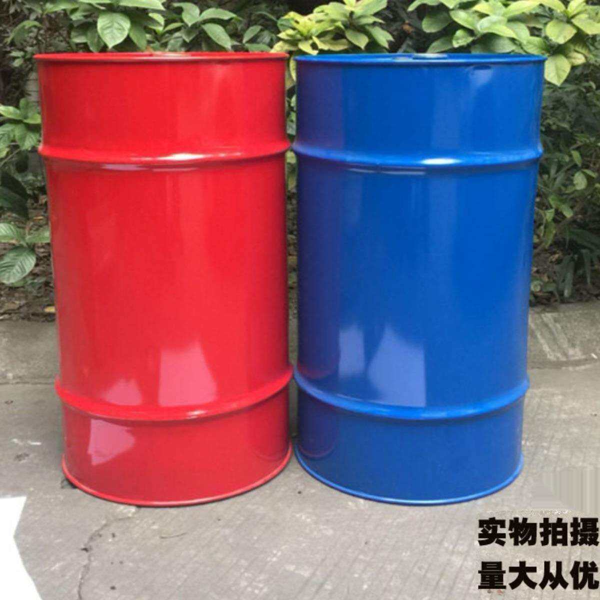 加厚100升 汽油桶柴油桶铁皮油桶备用油箱 100L 汽油桶网红装饰桶