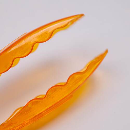 现货食品夹塑料夹子厨房面包夹蛋糕夹自助餐夹透明白色麻辣烫夹