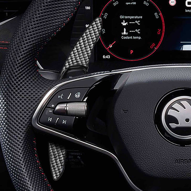 厂家直销适用于柯斯达明锐RS方向盘换挡拨片碳纤维改装内饰加装长