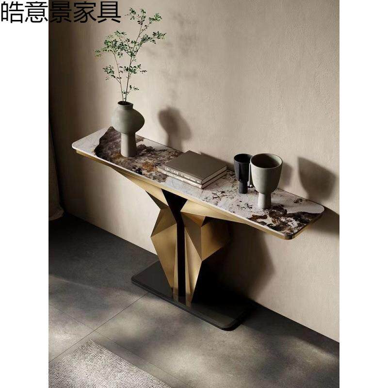 现代进门入户置物架过道装饰柜条案几轻奢玄关台桌子别墅酒店简约