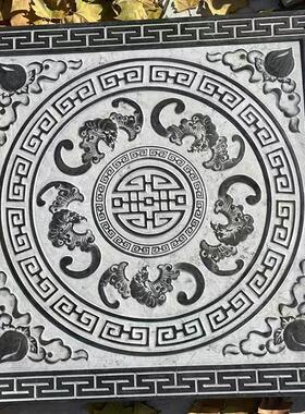 祥云地雕材厂家天然石青石浮雕地石过门雕石福字地1019雕雕