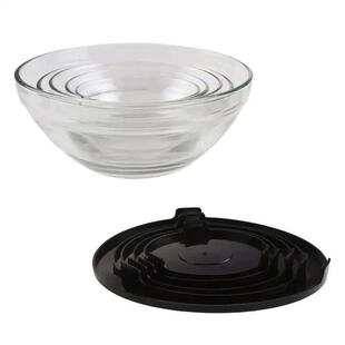 Glass Storage Food Snap Containers Lids with Pieces Set