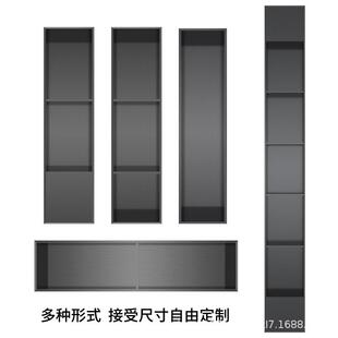 室壁龛浴嵌入式不壁龛柜电壁龛视柜隔板带灯卫锈生间分层钢隔板柜