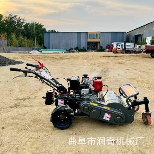 家用手推汽油旋耕碎草机 小型农用果园除草松土翻地一体机