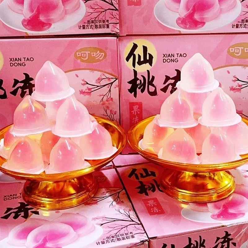仙桃型果冻仙桃果冻潮汕中秋节果盘中秋果冻贡品材料拜月娘新款