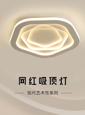 新款创意卧室灯现代简约吸顶灯LED北欧温馨浪漫现代灯具