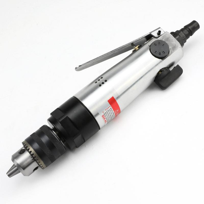 百马BM-F03直式风钻 正反钻调速3/8带齿轮钻孔机10mm气钻打磨
