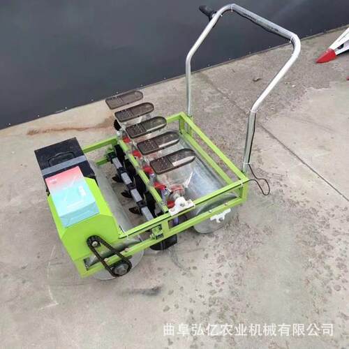 全自动小颗粒点播机白菜萝卜蔬菜精播机汽油手推多行播种机