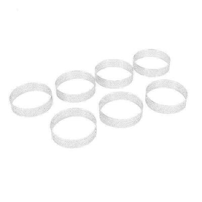 5 Pcs Circular Porous Tart Ring Bottom Tower Pie Cake Mould
