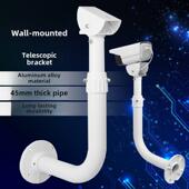 监控室外摄像头伸缩支架铝合金户外围墙防锈防晒加厚鸭嘴头万向架