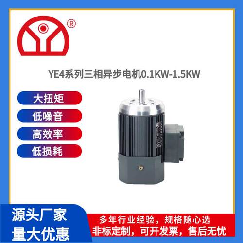YE4效率三相异步电动机380V大功率铜芯卧立式二级能效速机