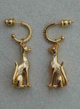 《不是Bastet》原创设计古埃及猫耳环耳饰耳钉高级感时尚潮流礼物