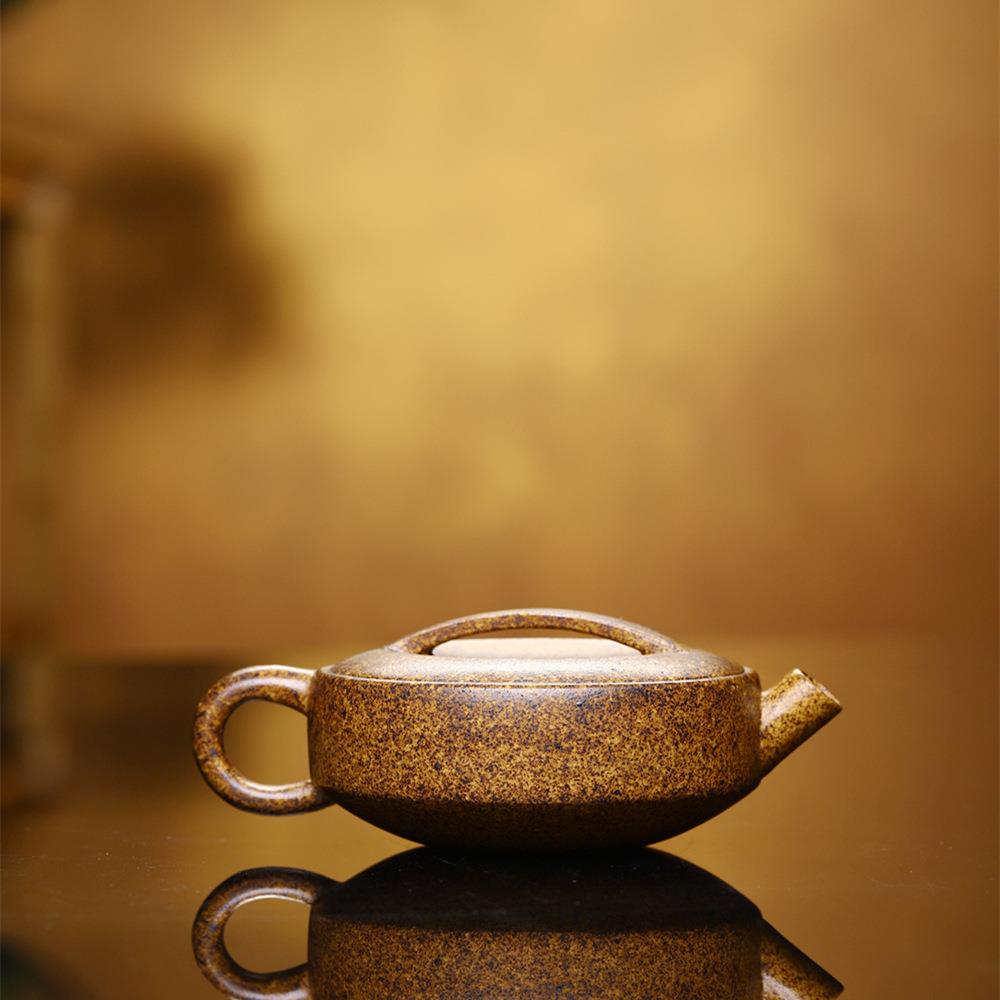 宜兴厂家茶壶大口一片瓦周盘紫砂壶原矿龙骨金砂纯手工泡茶壶