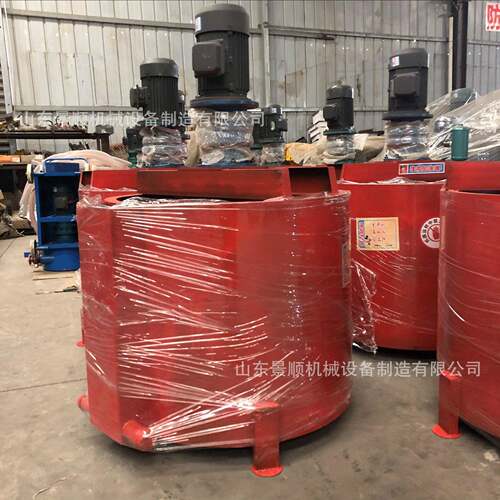 900L立式电动搅拌桶建筑工地的水泥砂浆搅拌机单层灰浆搅拌桶