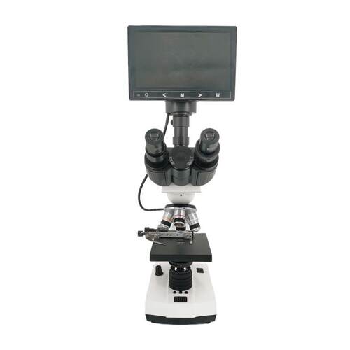 厂家直供恒温可调双目高倍生物显微镜水产畜牧养殖细胞精子菌类鱼