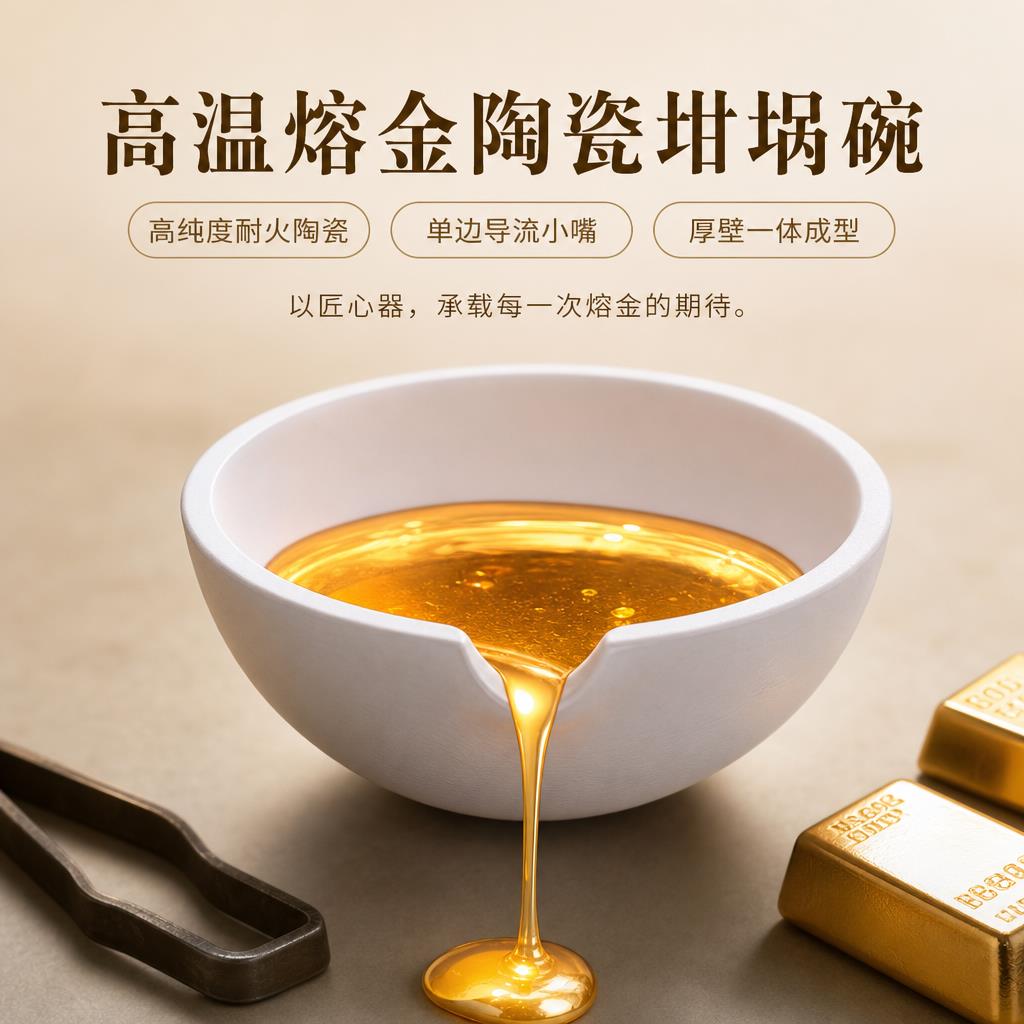 熔金碗铂白金碗石英碗坩锅金银铜材料熔化锅炼金坩埚打金首饰工具