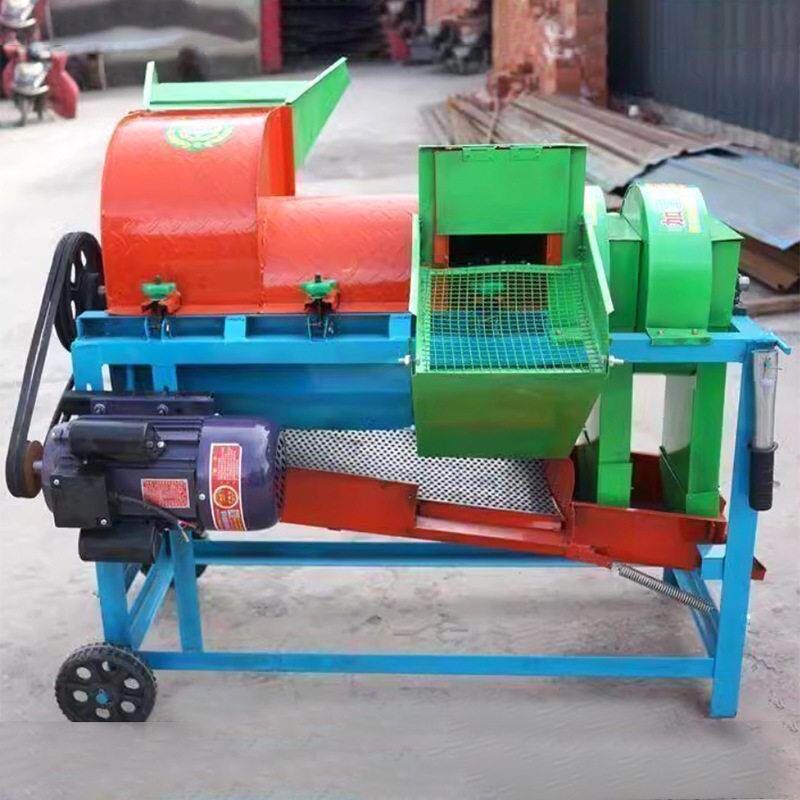 家用220V电压小型多功能脱粒机风机黄豆谷子粱水稻打粒机