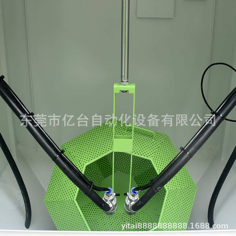亿台 自动滚篮喷砂机 铝件小型五金件去毛刺塑胶圆形件喷砂机设备