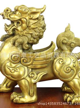大号铜铜貔貅纯貔貅黄貅铜皮铜貔丘SQW工艺品摆件