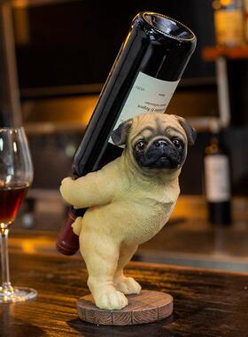 红酒架摆件欧式风格吧台动物置物多功能酒瓶架创意客厅酒柜装饰品