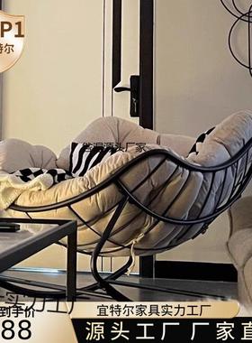 新款鸟MOG窝摇摇椅躺椅发奢阳台家用休闲单人人沙客厅轻摇懒椅成
