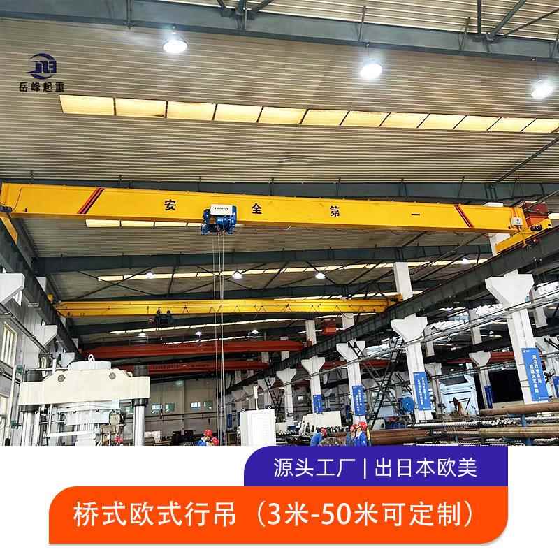 岳峰智能欧式单梁起重机5吨单梁欧式行吊车间用吨欧式单梁行车
