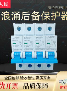 上海人民SCB后备浪涌保护器前置保护开关防雷专用带跳闸保护T1T2