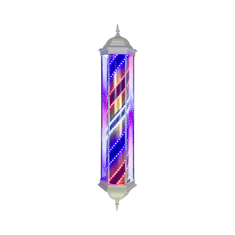 美理发店灯古欧式发转灯LED户外挂壁防水复转省MFZ电发廊宫灯箱厂