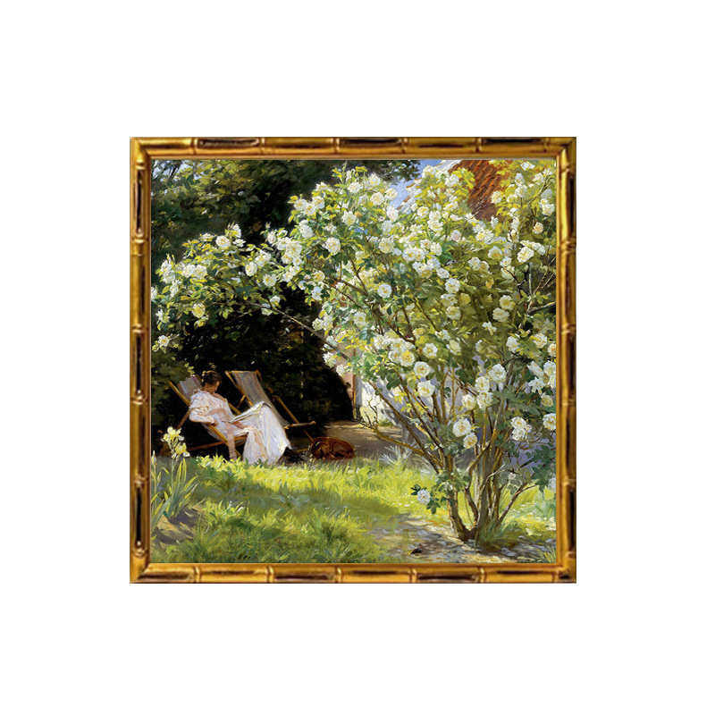 法式轻房欧式挂画餐厅玄关风景画儿童卧室装饰画客厅复古小女孩奢