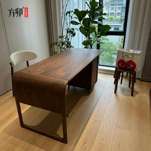 方卯新中式书桌简约单双人办公桌家用儿童学习桌写字书桌会议桌