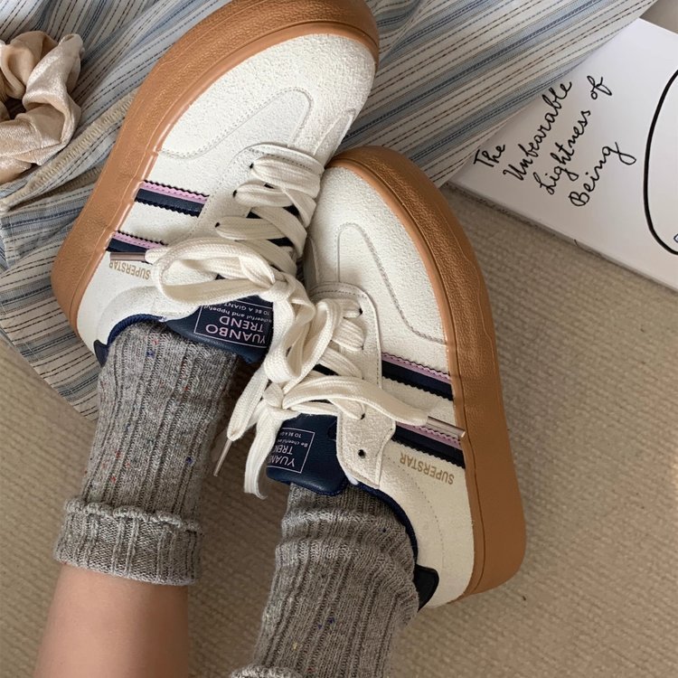 复古小众百搭透气学生休闲老爹鞋