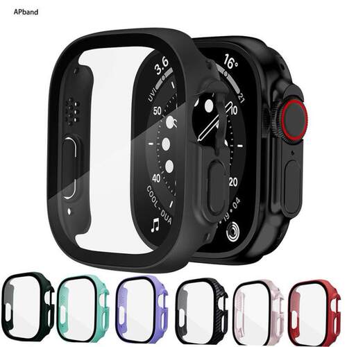 Case+glass For Apple Watch ultra 8 7 49mm 45mm 49 mm 41mm