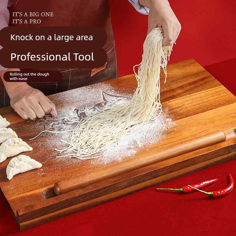 进口实木擀面板防菌防霉和面板菜板揉面板切菜板不粘砧板大号案板