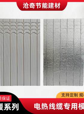 电地暖模块水暖炕板干式地暖地热模块免回填保温板石墨烯电热线缆