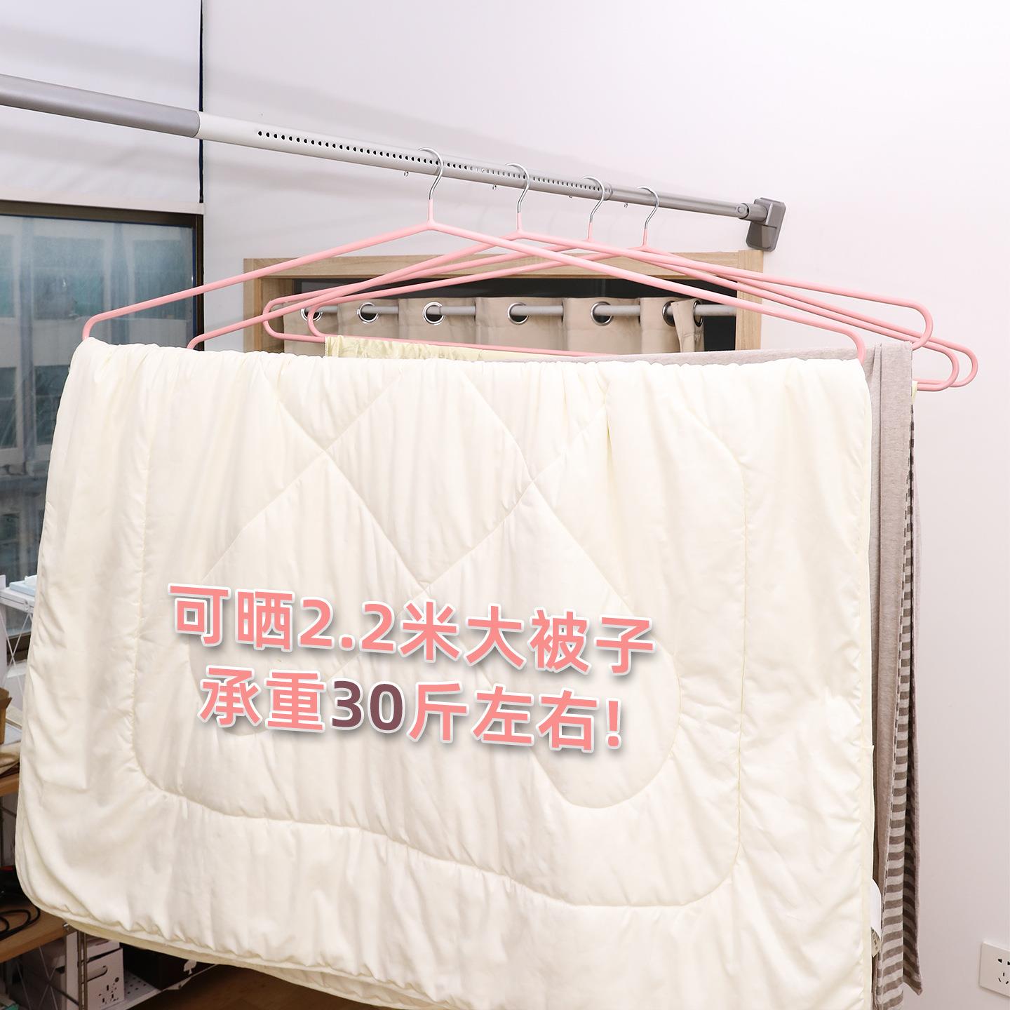 大衣架晒被子床单神器阳台家用凉被套浴巾被单专用晾衣架大号加粗