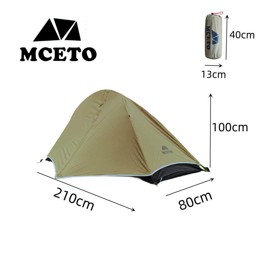 MCETO飞鱼1单人防雨登山露营帐篷户外装备透气轻量化超轻装备铝杆