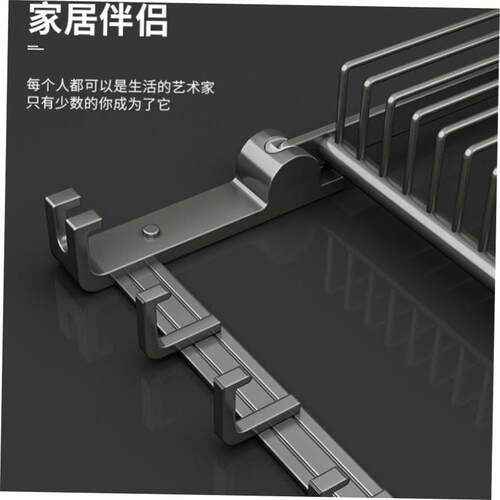 Bathroom wall-mounted towel rack Punch-free storage rack架