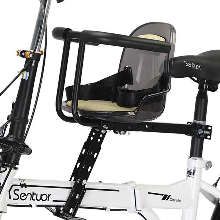 德国UP自行车儿童座椅前置款山地公路代驾折叠车弯梁宝宝安全坐椅