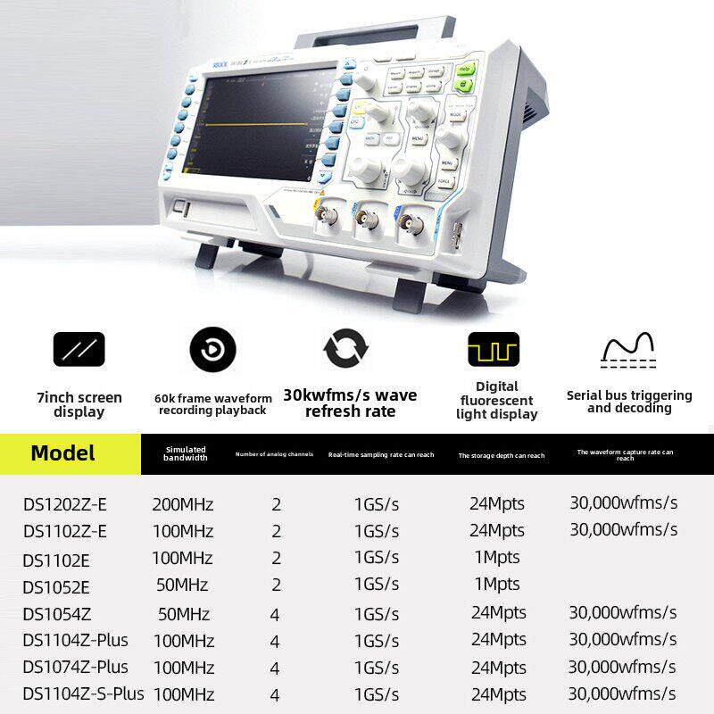 普源数字示波器100M双通道DS1102Z-E DS1202Z-E代替DS1102E深存储