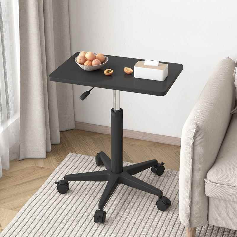 可移动升降桌带轮小型床边桌桌KOQ站立作式滑工台电脑办公书讲台